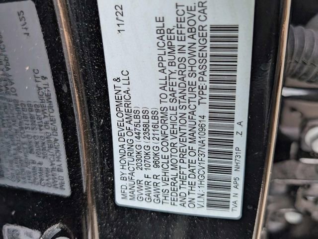 Used 2022 Honda Accord Sport image 9