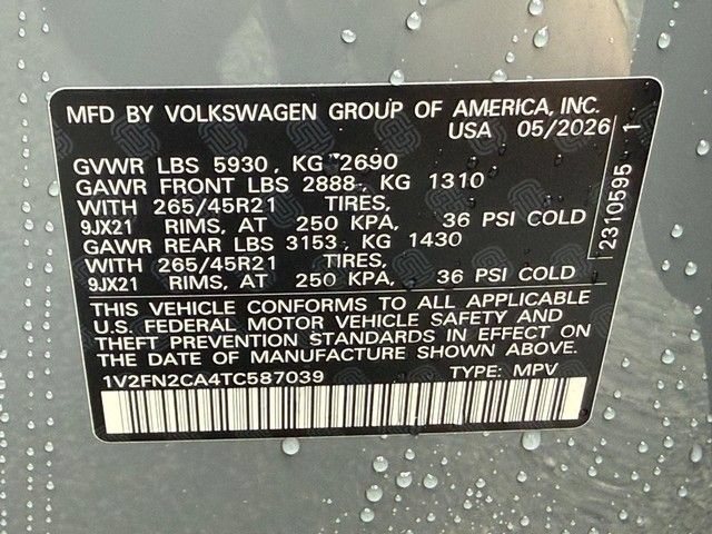 New 2026 Volkswagen Atlas SEL Premium R-Line AWD/4WD image 16