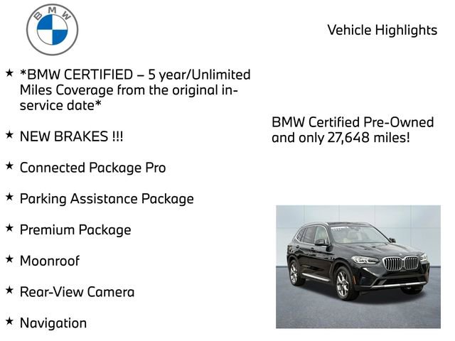 Certified 2024 BMW X3 xDrive30i w/ Premium Package AWD/4WD image 11