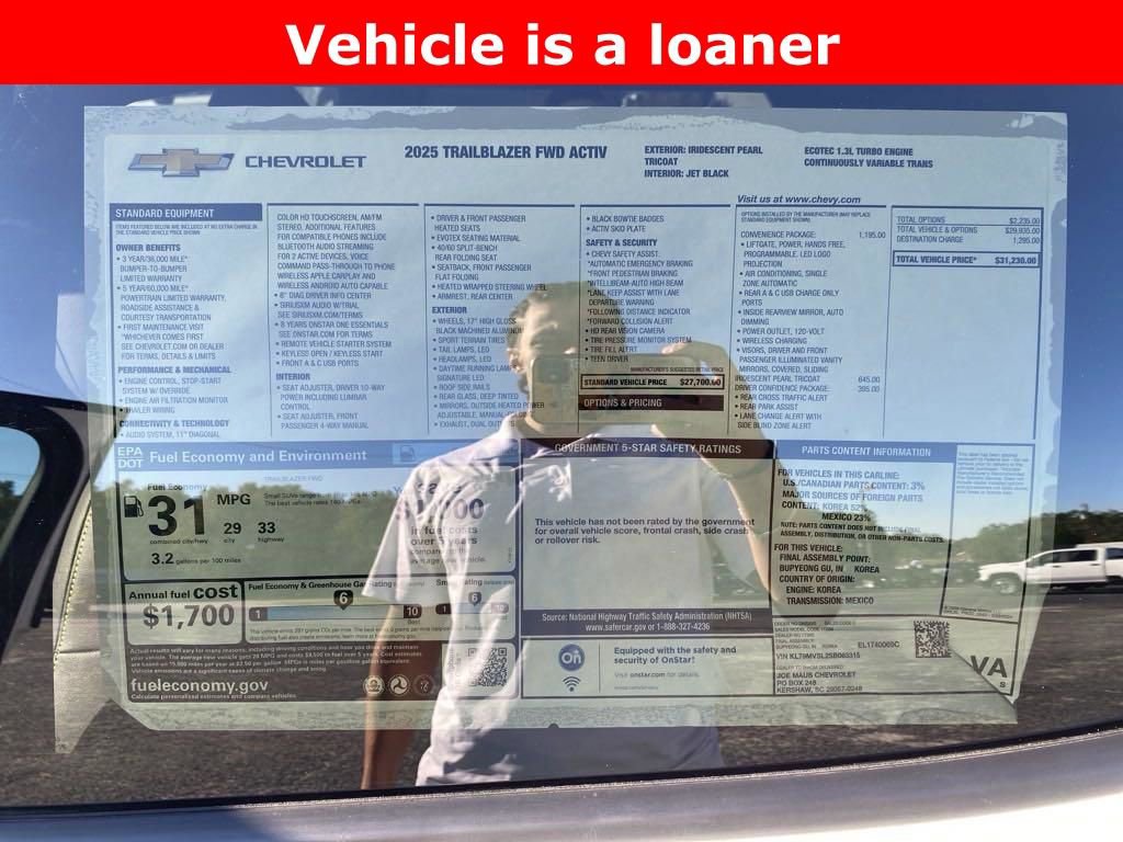 New 2025 Chevrolet TrailBlazer ACTIV w/ Convenience Package image 25