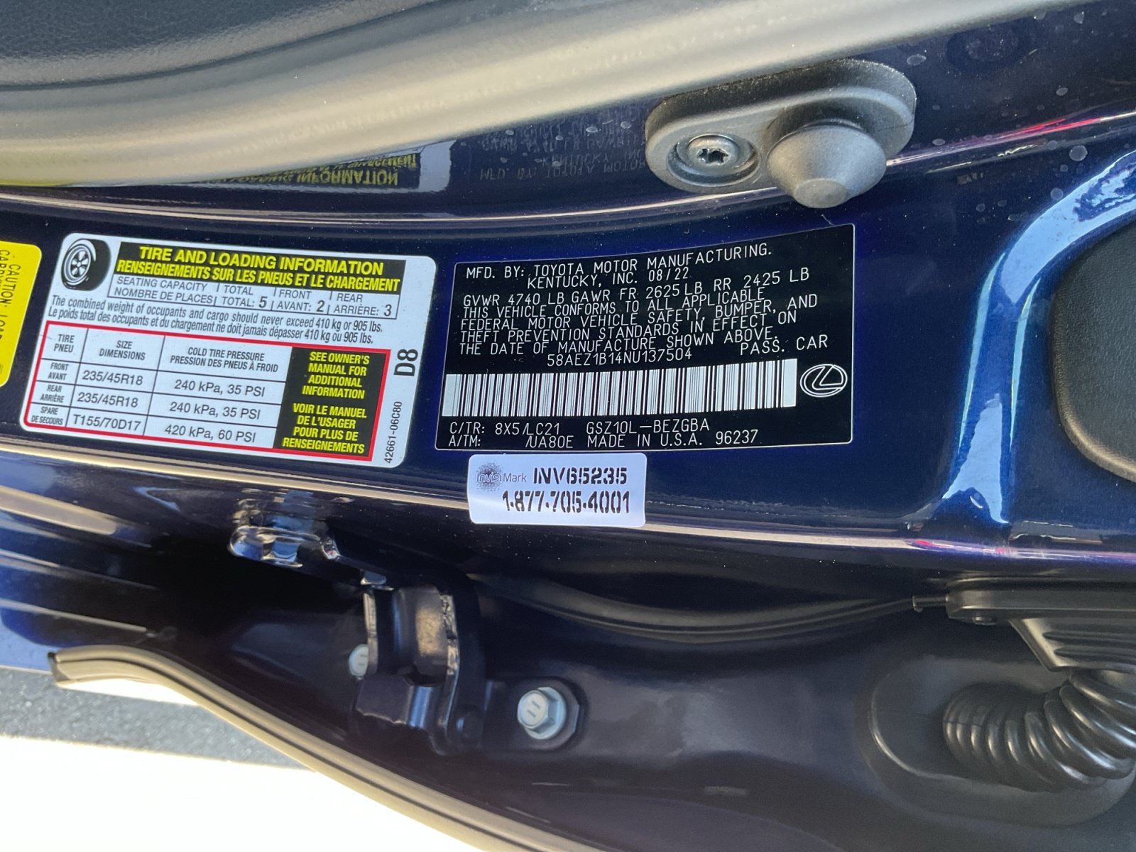 Used 2022 Lexus ES 350 w/ Accessory Package 2 FWD image 27