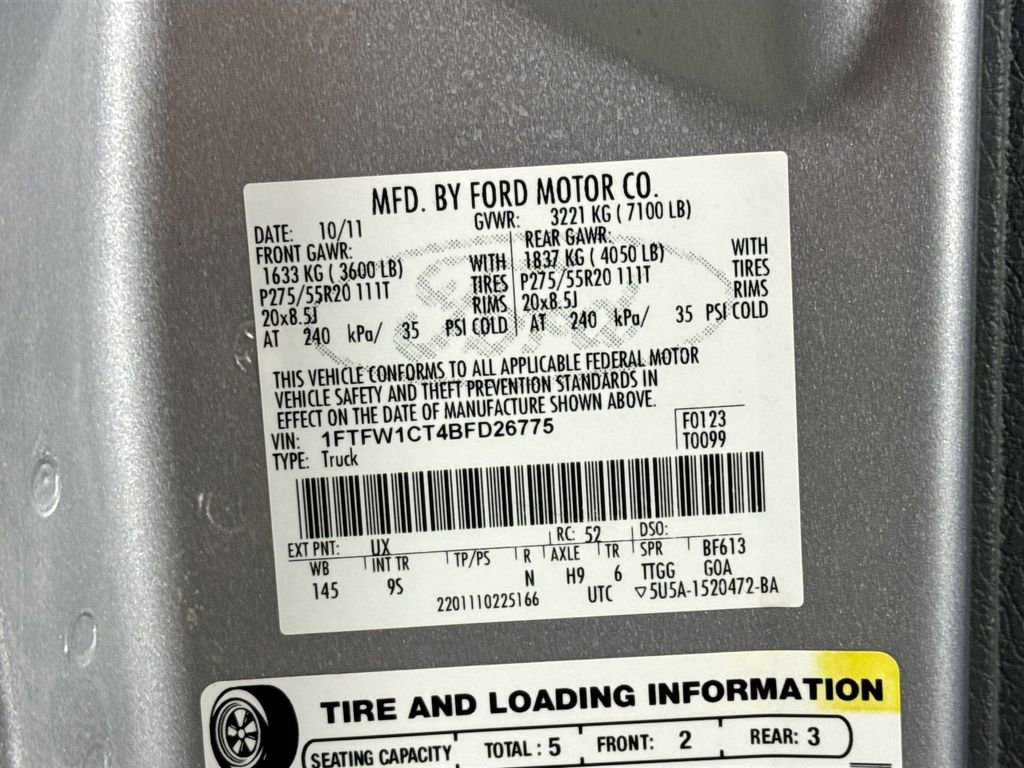 Used 2011 Ford F150 Platinum image 39