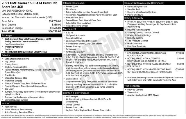 Used 2021 GMC Sierra 1500 AT4 image 39