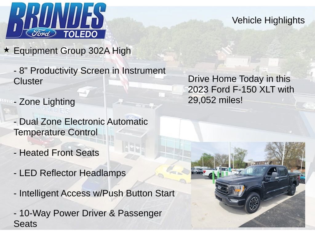 Used 2023 Ford F150 XLT w/ Equipment Group 302A High AWD/4WD image 12