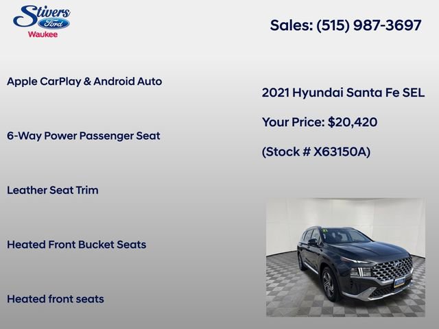 Used 2021 Hyundai Santa Fe SEL w/ Convenience + Premium Package image 21