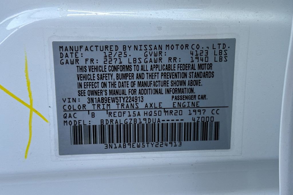 New 2026 Nissan Sentra SL w/ Floor Mat Package image 27