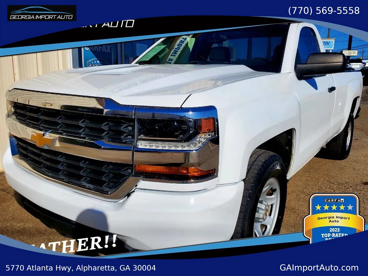 Used 2017 Chevrolet Silverado 1500 W/T RWD image 1