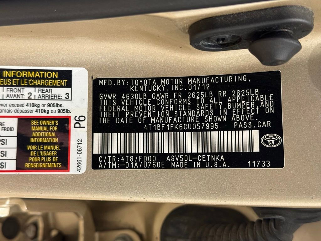 Used 2012 Toyota Camry LE image 26