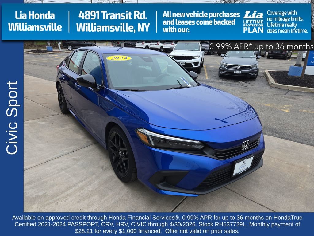 Certified 2024 Honda Civic Sport