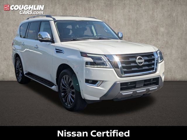 Certified 2023 Nissan Armada Platinum w/ Captain's Chairs Package AWD/4WD image 1