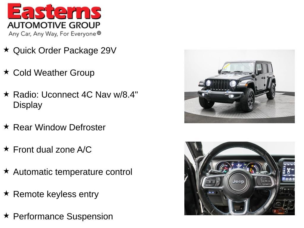 Used 2022 Jeep Wrangler Unlimited Rubicon 4xe w/ Cold Weather Group image 11