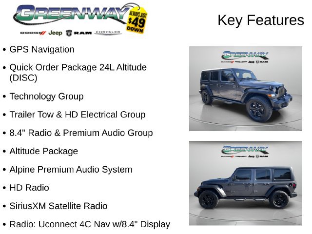 Used 2022 Jeep Wrangler Unlimited Sport AWD/4WD image 2