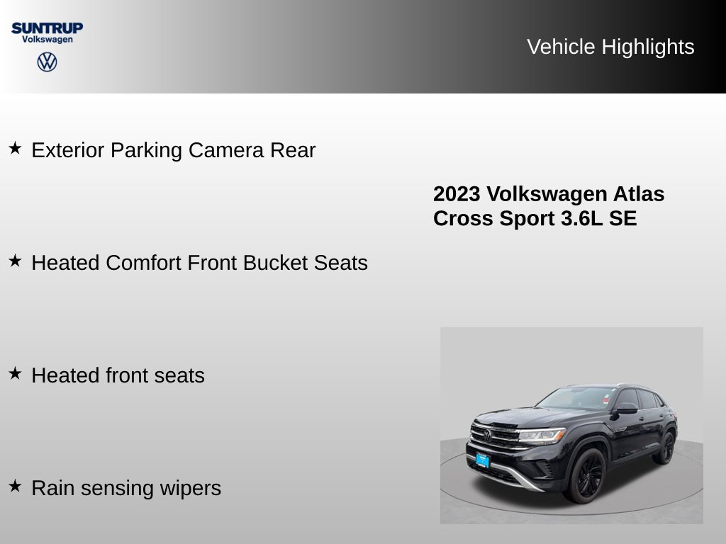 Used 2023 Volkswagen Atlas Cross Sport SE w/ Panoramic Sunroof Package AWD/4WD image 16