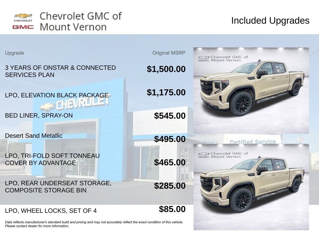 Used 2022 GMC Sierra 1500 Elevation w/ LPO, Elevation Black Package AWD/4WD image 6