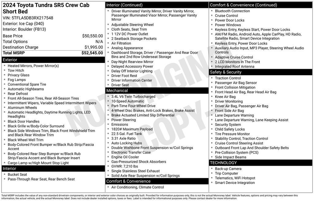 Used 2024 Toyota Tundra SR5 image 5