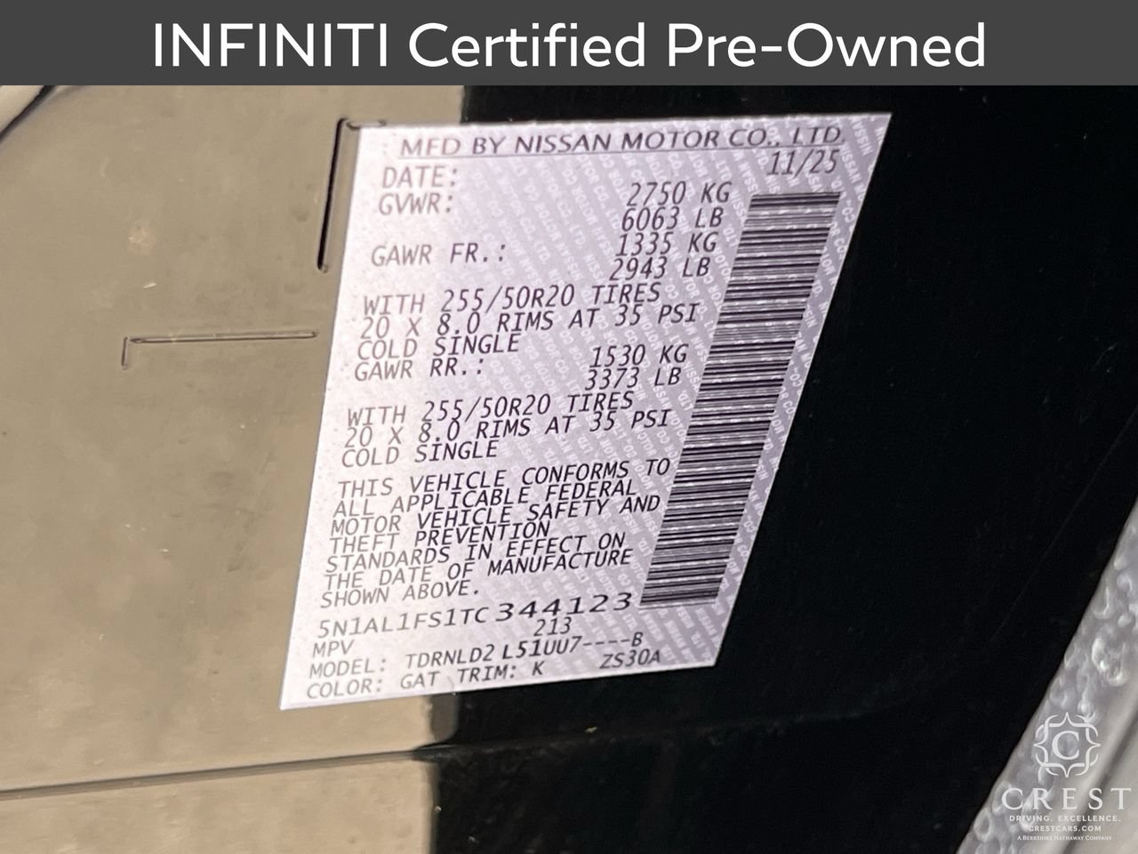 Certified 2026 INFINITI QX60 Luxe w/ Cargo Package AWD/4WD image 31