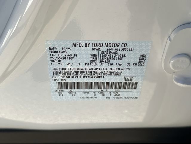 New 2026 Ford Explorer Platinum RWD image 24