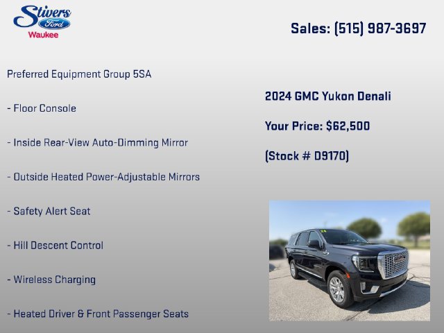 Used 2024 GMC Yukon Denali w/ Max Trailering Package AWD/4WD image 16