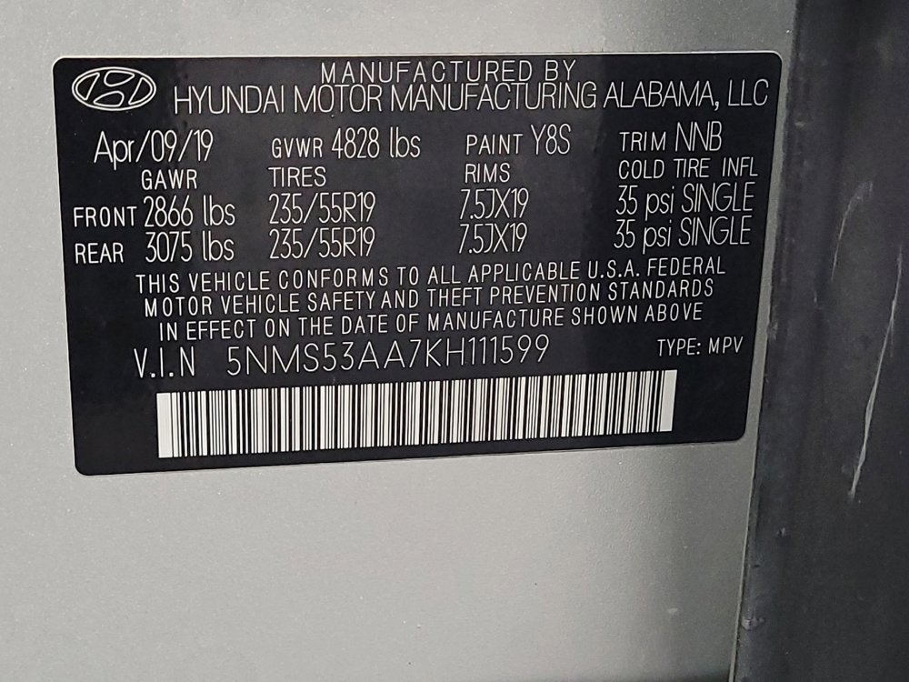 Used 2019 Hyundai Santa Fe Limited w/ Cargo Package image 33