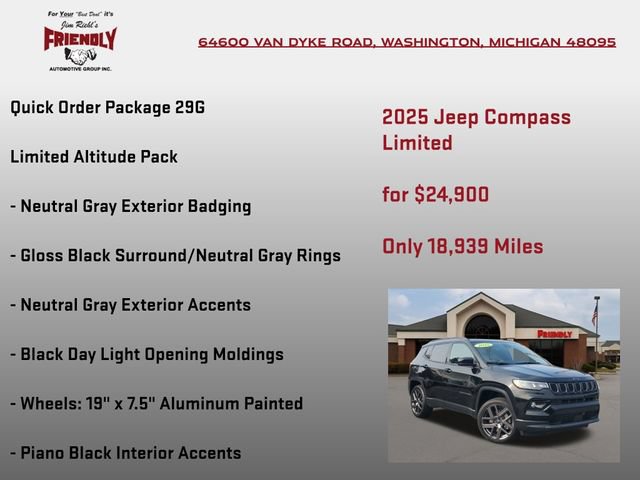Used 2025 Jeep Compass Limited w/ Sun & Sound Group AWD/4WD image 5