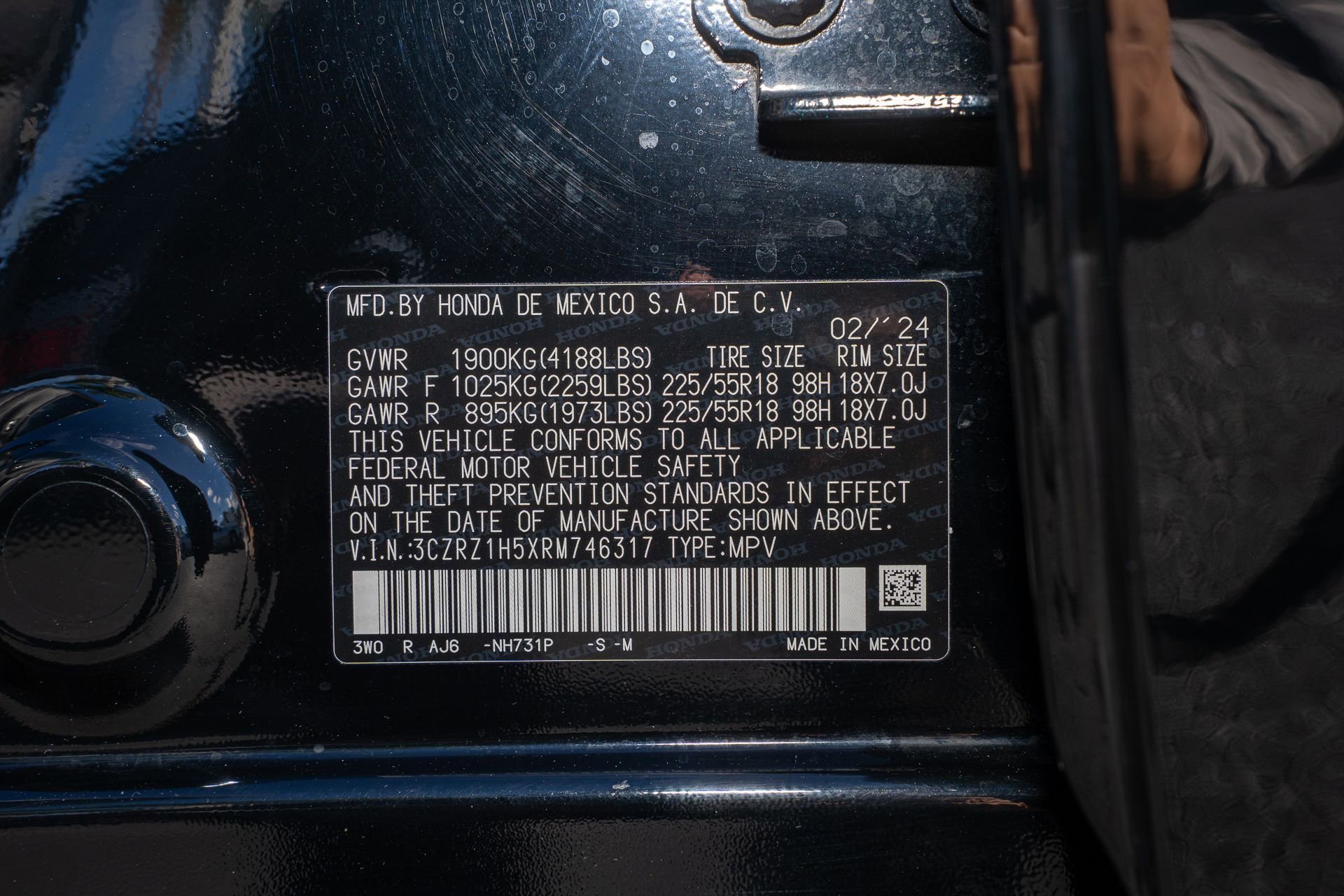 Certified 2024 Honda HR-V Sport image 36