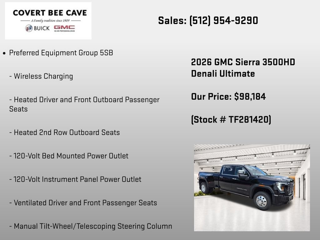 New 2026 GMC Sierra 3500 Denali Ultimate AWD/4WD image 19