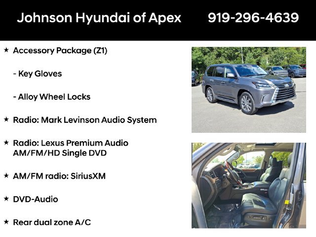 Used 2017 Lexus LX 570 4WD w/ Luxury Package image 12