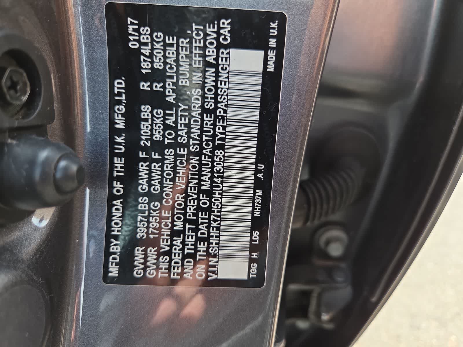 Used 2017 Honda Civic EX image 29