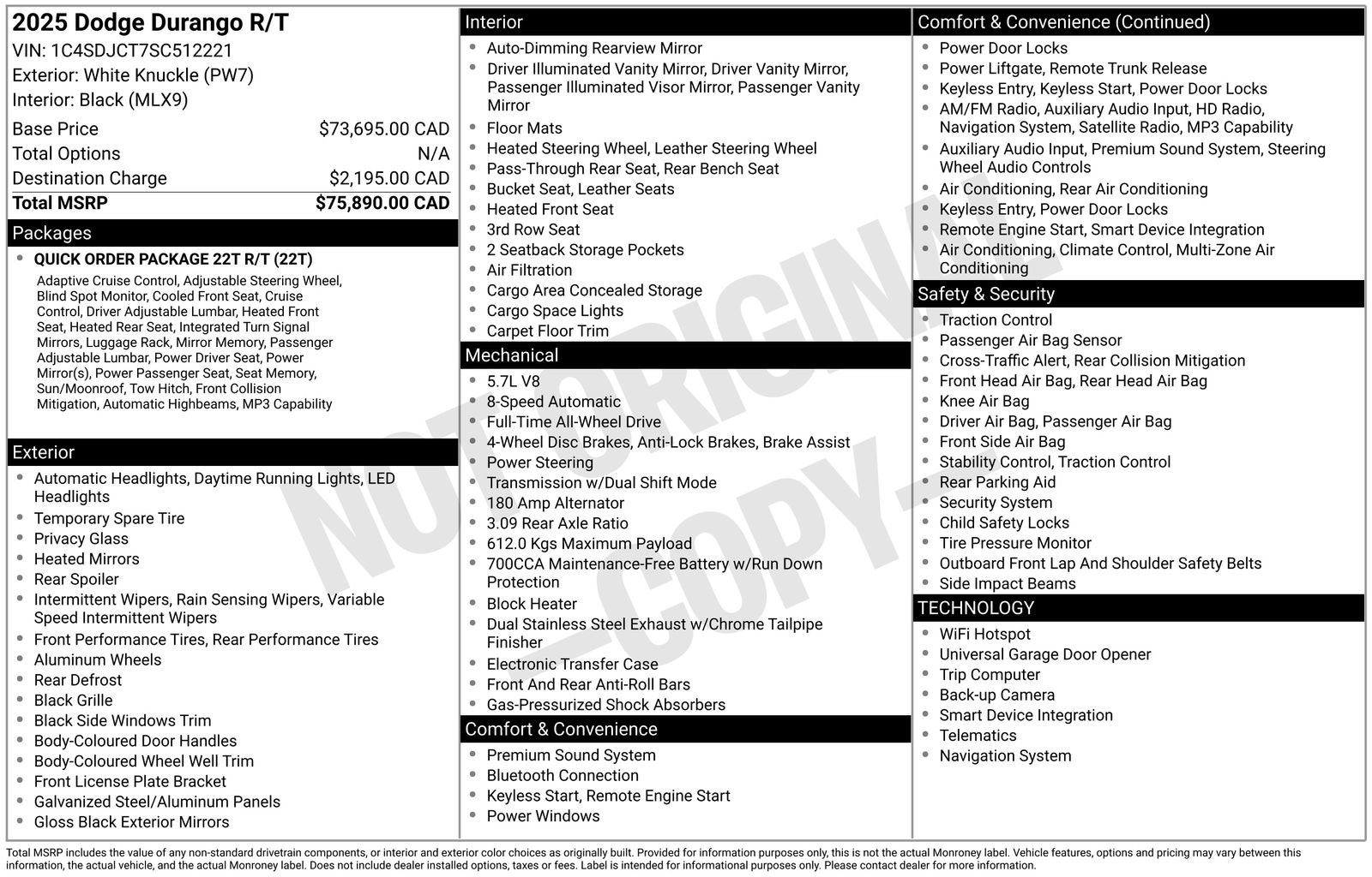 Used 2025 Dodge Durango R/T AWD/4WD image 37