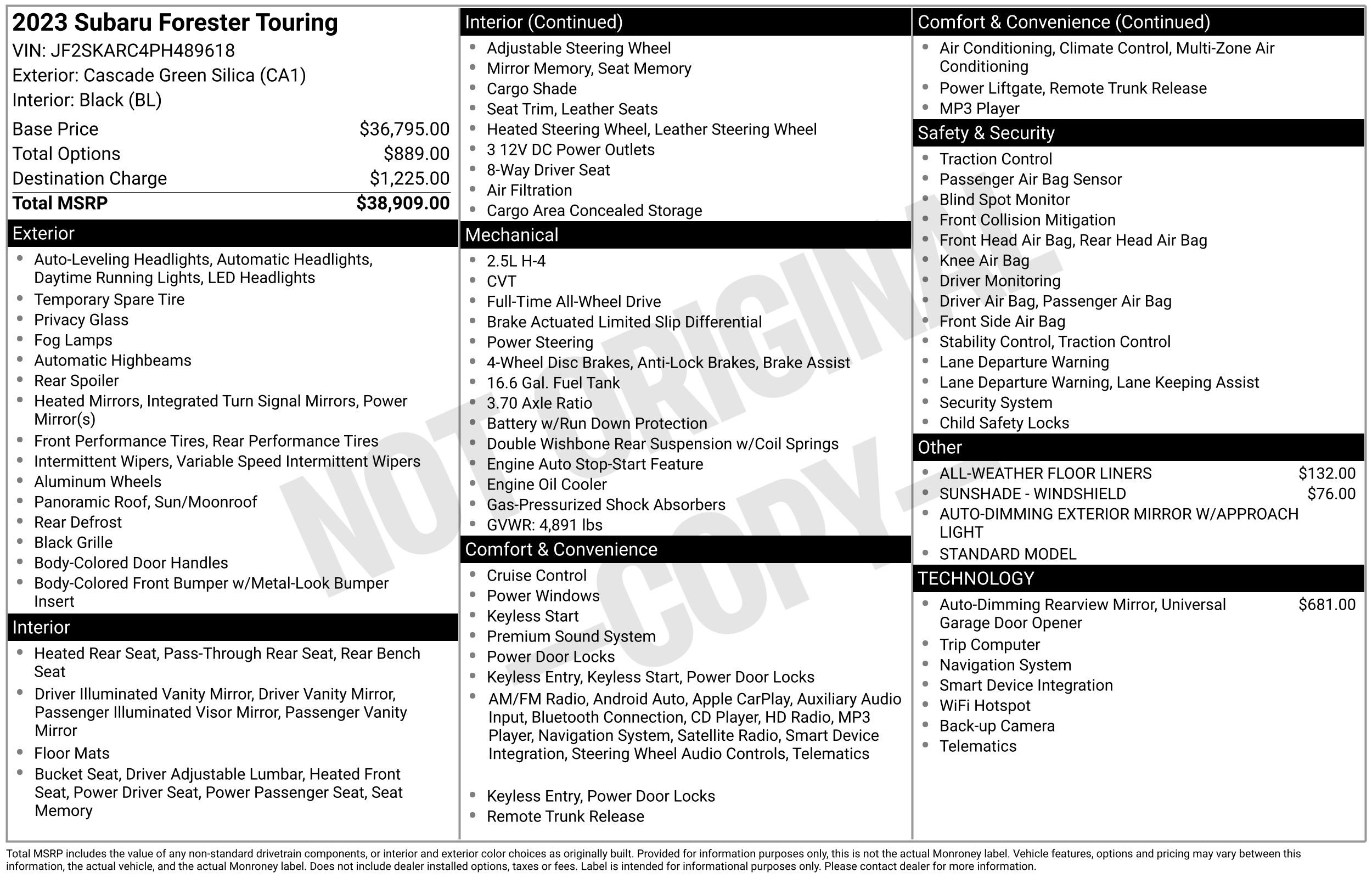 Used 2023 Subaru Forester Touring image 47