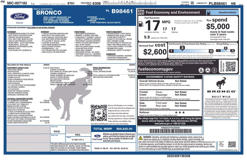 New 2023 Ford Bronco Badlands image 26