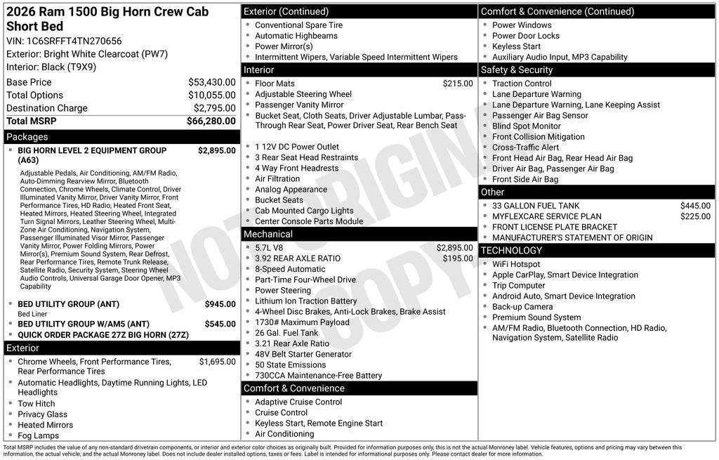 Used 2026 RAM 1500 Big Horn AWD/4WD image 6