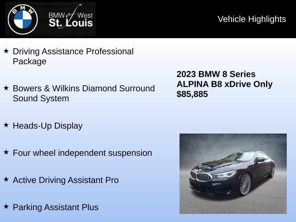 Used 2023 BMW ALPINA B8 xDrive Gran Coupe AWD/4WD image 9