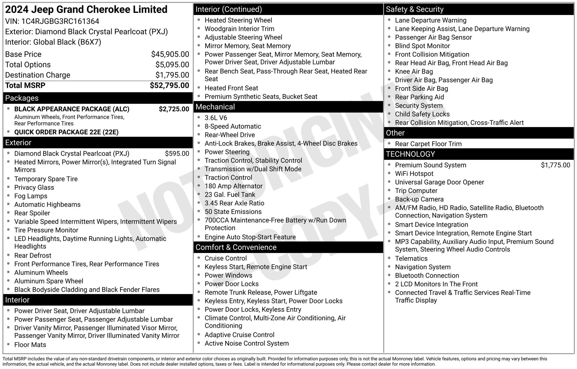 Used 2024 Jeep Grand Cherokee Limited w/ Black Appearance Package RWD image 43