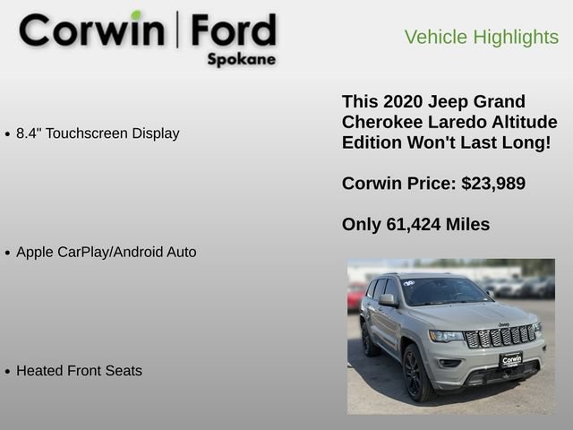 Used 2020 Jeep Grand Cherokee Altitude AWD/4WD image 12