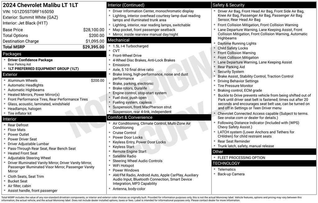 Used 2024 Chevrolet Malibu LT image 27