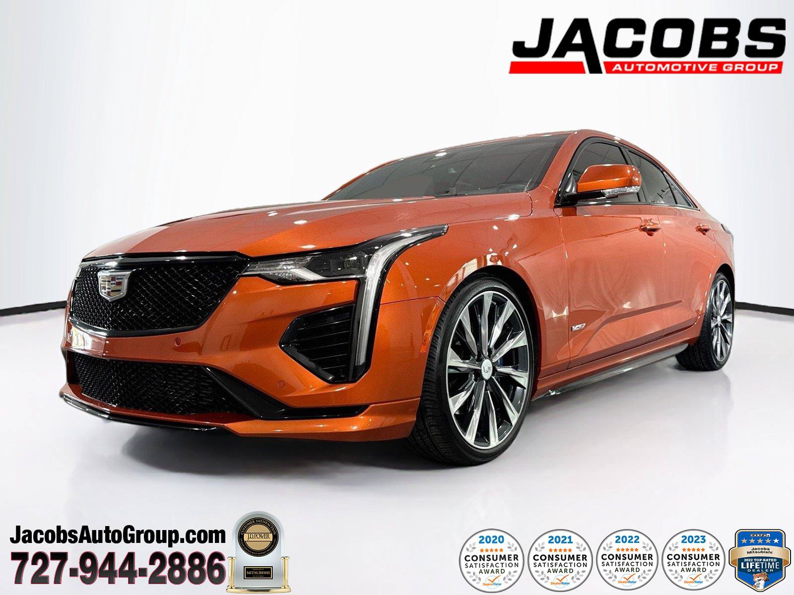 Used 2022 Cadillac CT4 V w/ Navigation Package RWD image 1