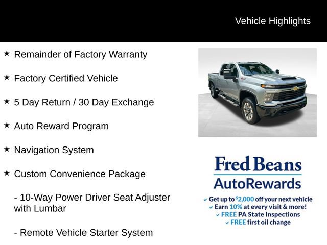 Used 2025 Chevrolet Silverado 2500 Custom w/ Custom Value Package AWD/4WD image 5