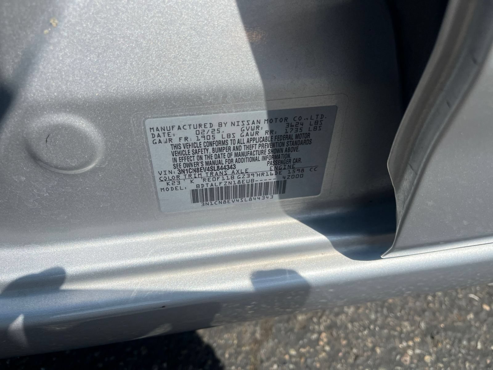 Used 2025 Nissan Versa SV FWD image 24