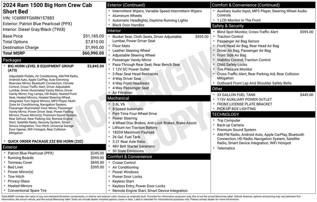 Used 2024 RAM 1500 Big Horn image 2