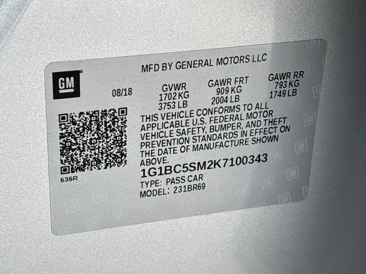 Used 2019 Chevrolet Cruze LS w/ LS Fleet Convenience Package FWD image 31