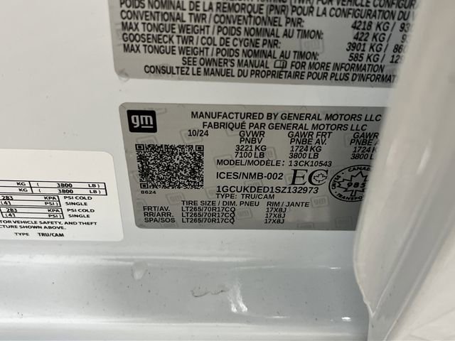 Used 2025 Chevrolet Silverado 1500 LT w/ Work Truck Package image 37