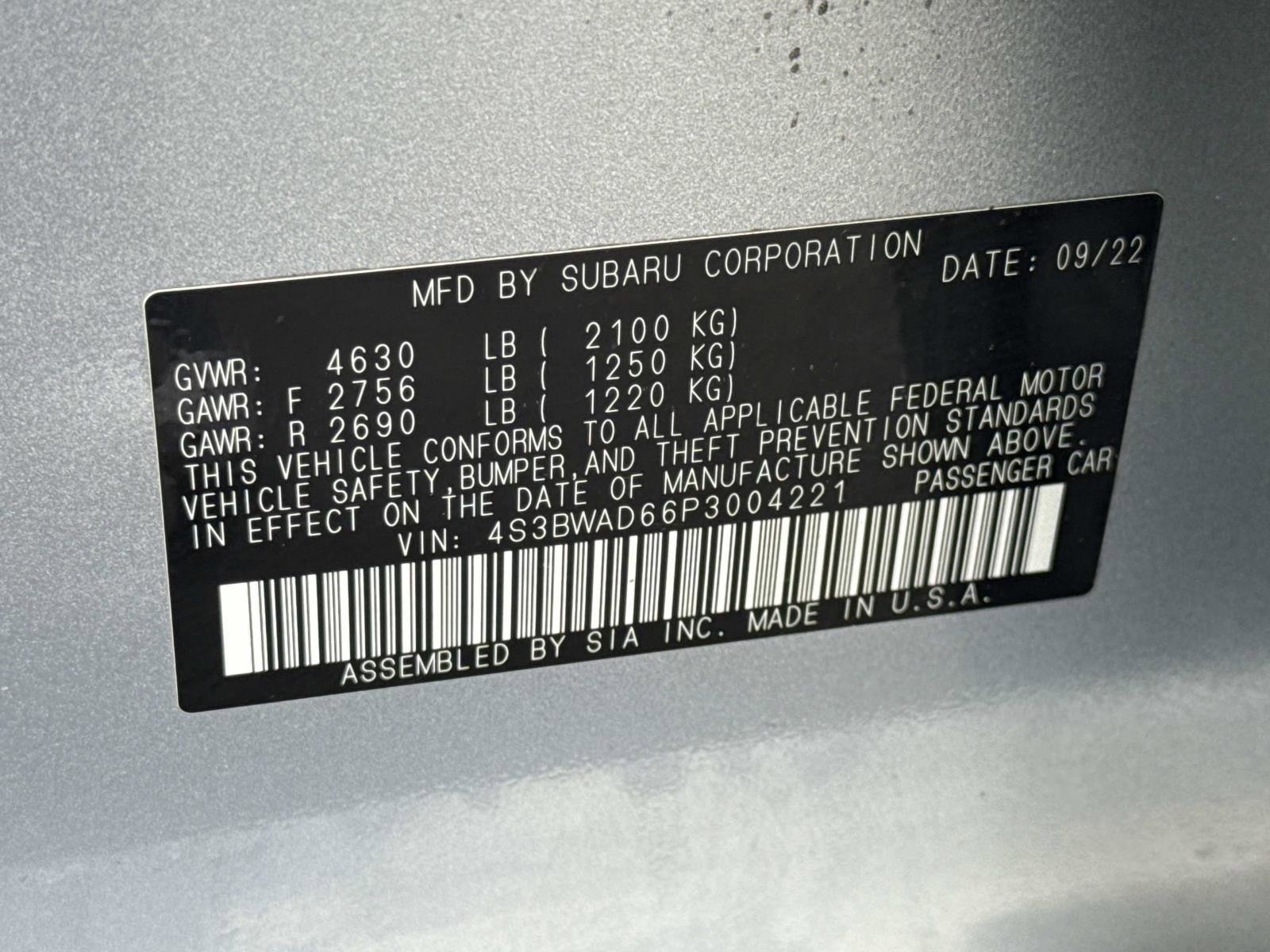 Used 2023 Subaru Legacy Premium image 30