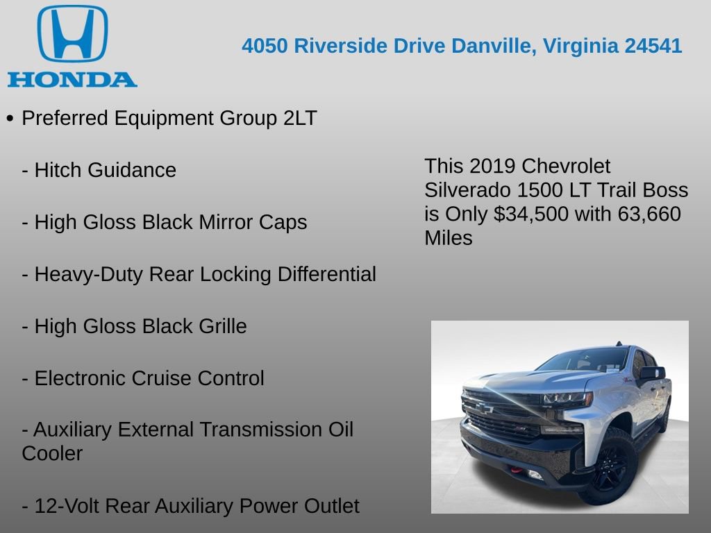 Used 2019 Chevrolet Silverado 1500 LT Trail Boss image 17