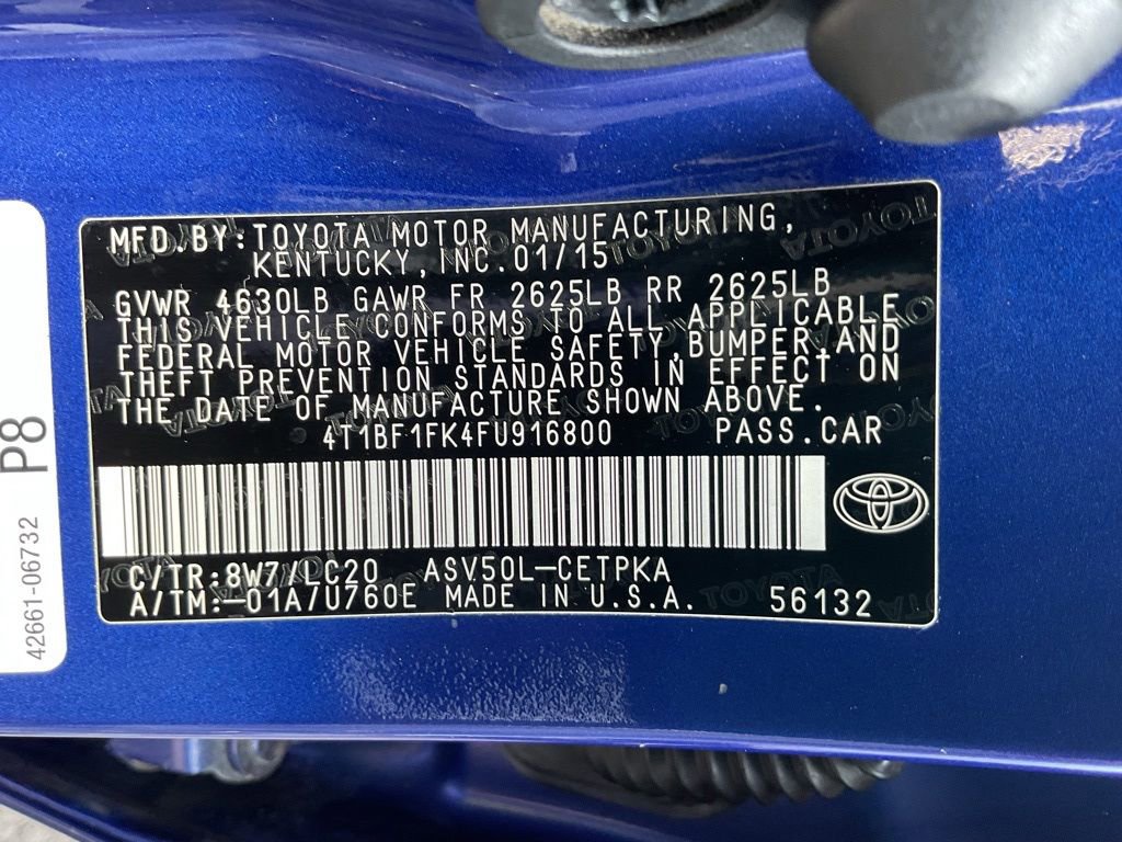 Used 2015 Toyota Camry XSE w/ Moonroof Package image 34