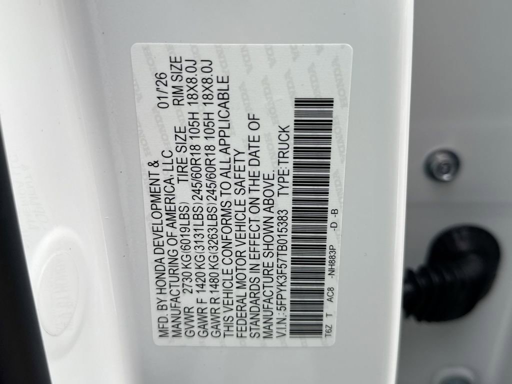 New 2026 Honda Ridgeline RTL image 26