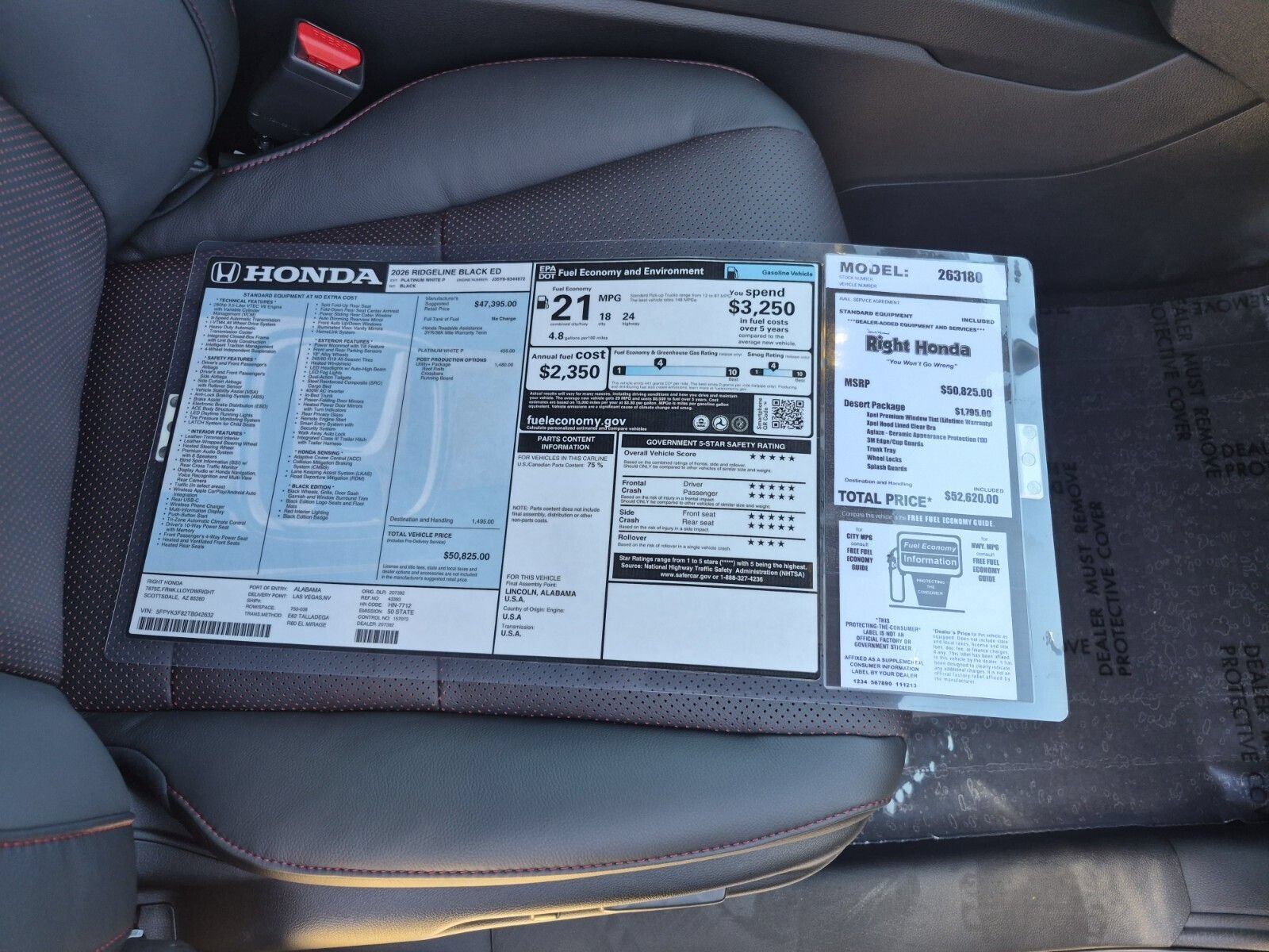 New 2026 Honda Ridgeline Black Edition image 30