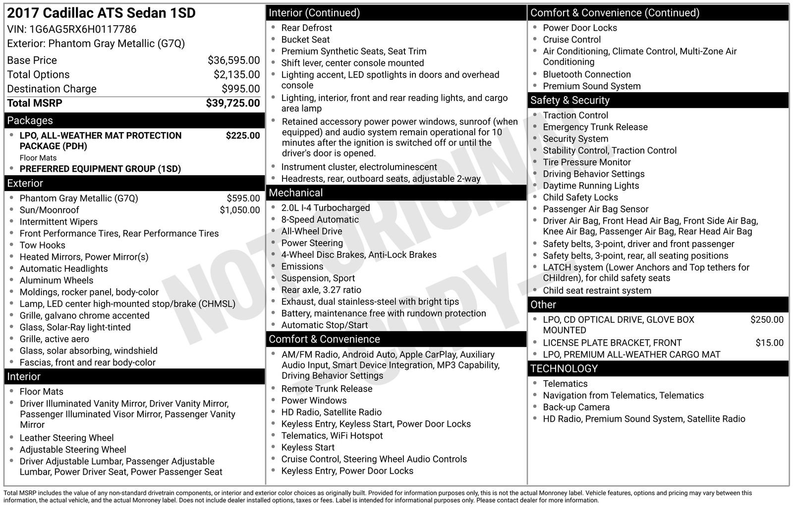 Used 2017 Cadillac ATS 2.0T AWD Sedan image 28