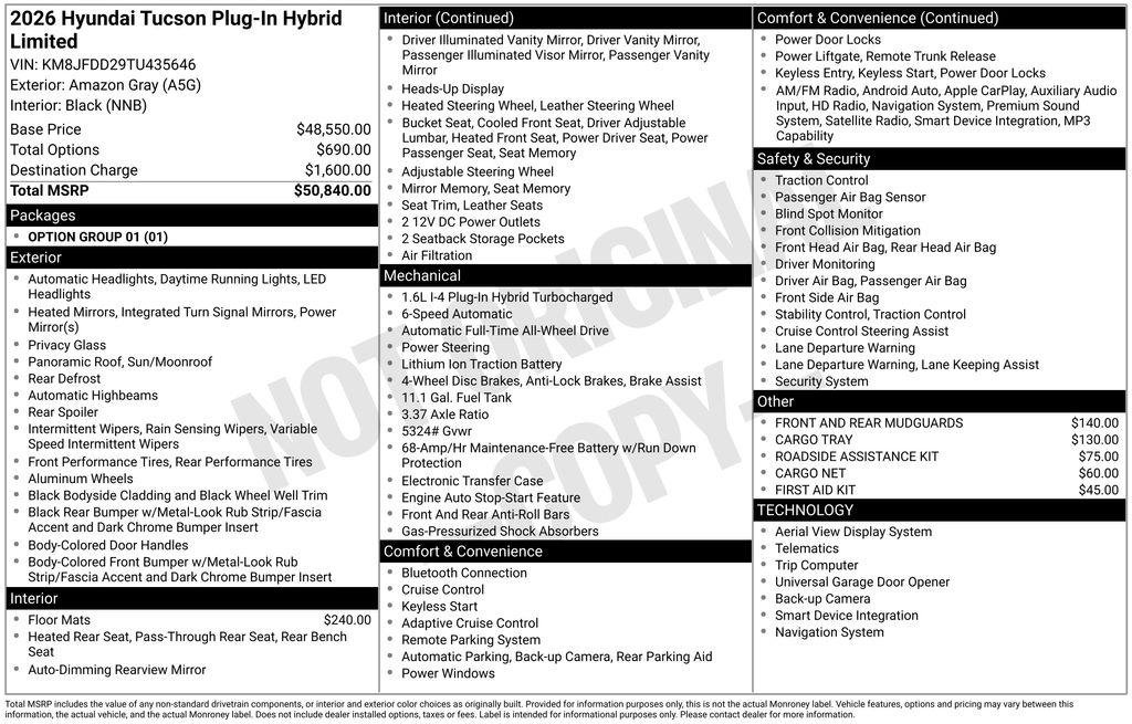 New 2026 Hyundai Tucson Limited image 22