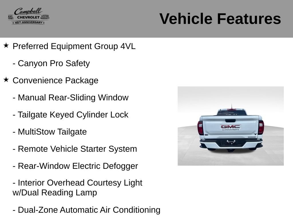 Used 2024 GMC Canyon Elevation w/ Elevation Premium Package AWD/4WD image 5